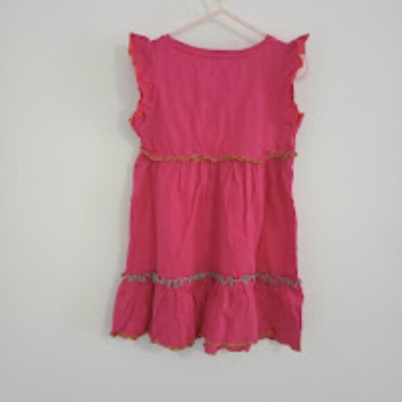 NWT Losan fuchsia dress with front flower applique - Picture 3 of 3